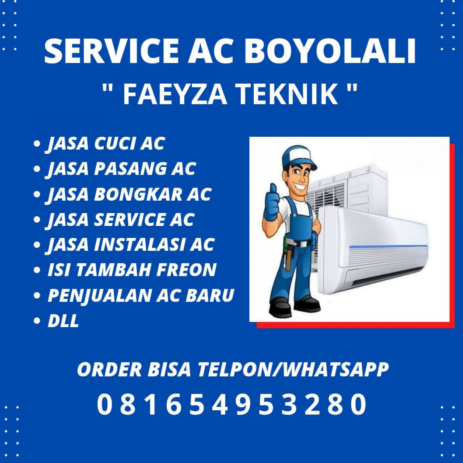 Tukang Service AC Boyolali
