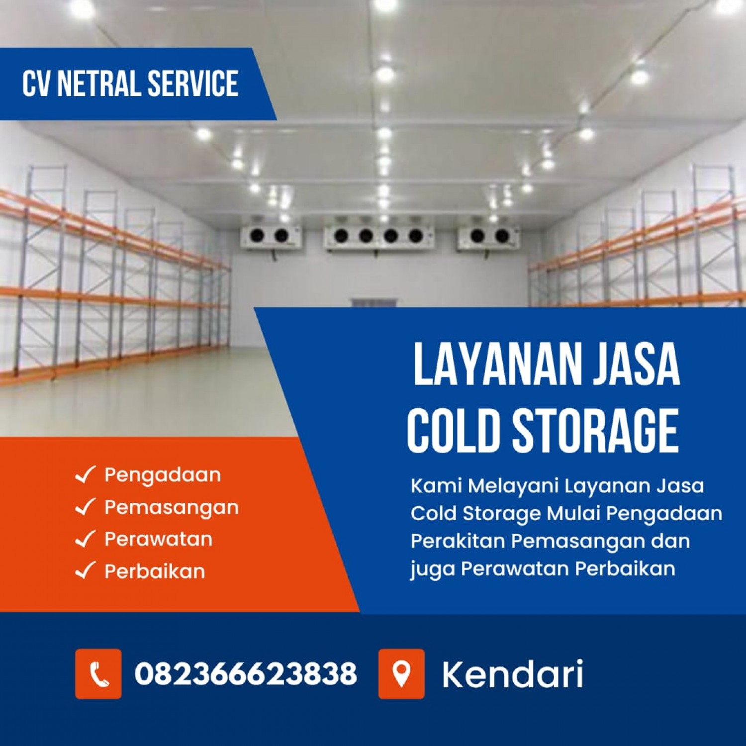 Jasa Mesin Cold Storage Kota Kendari
