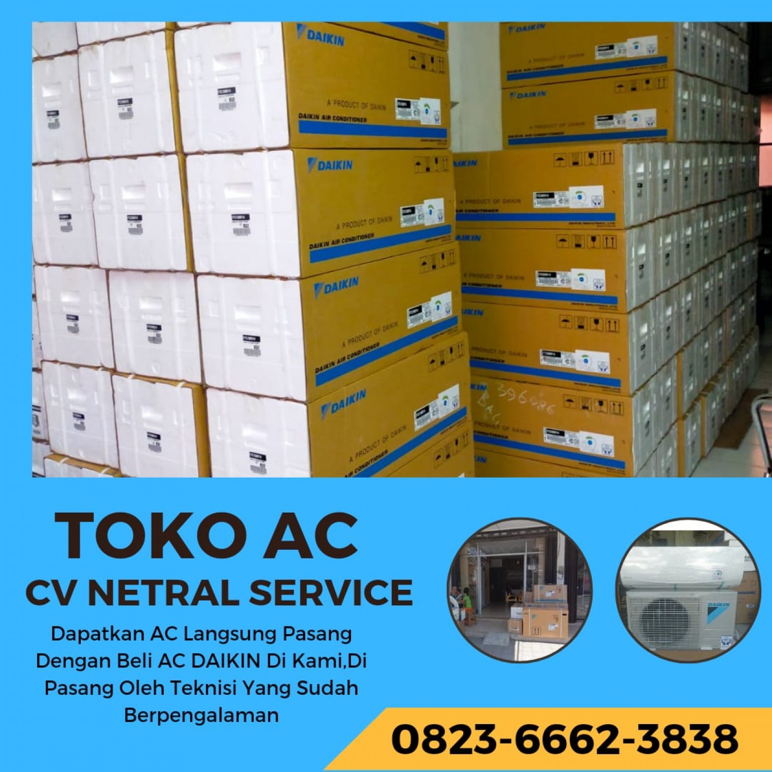 Jual AC Daikin Kota Binjai