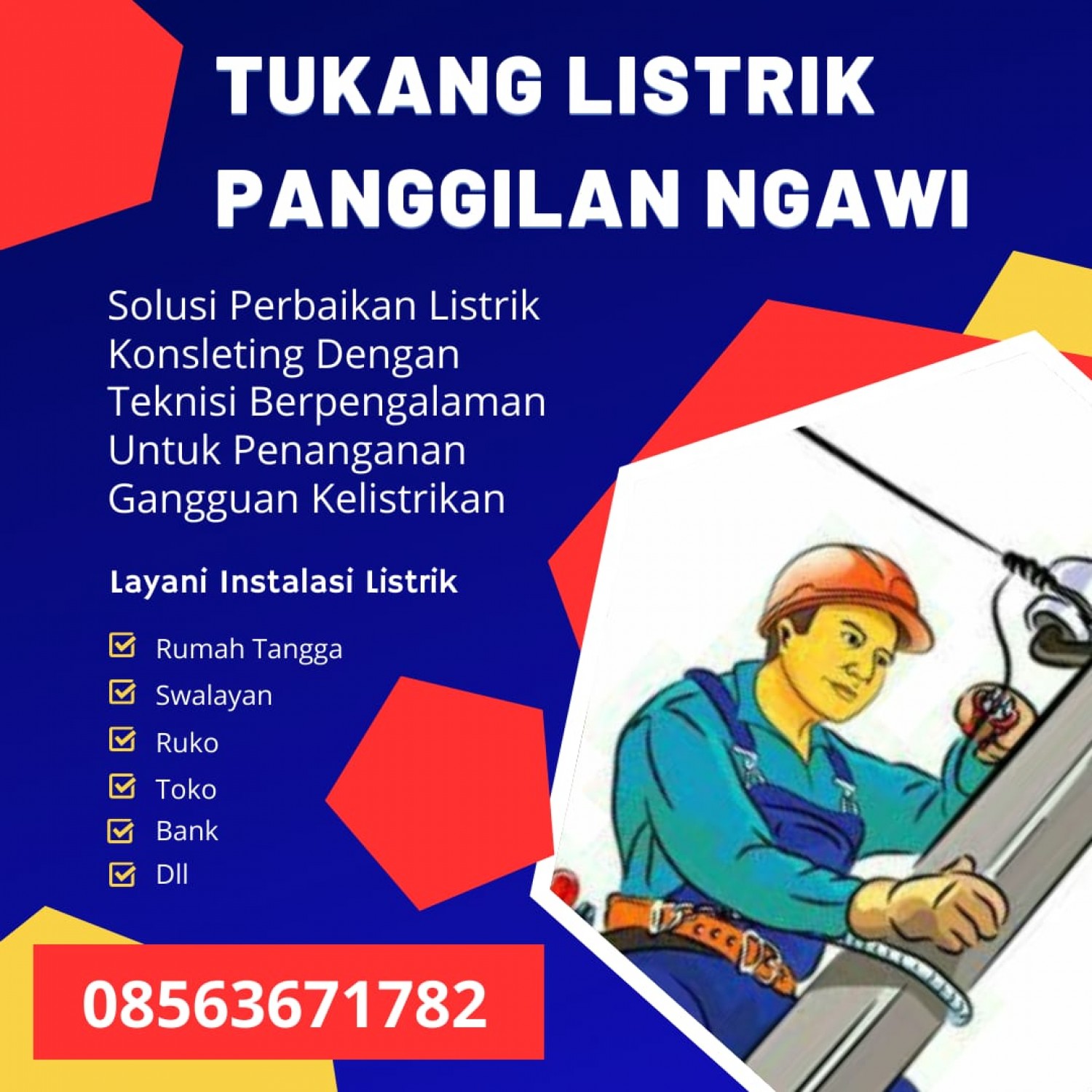 Tukang Listrik Geneng Ngawi Panggilan 24 Jam