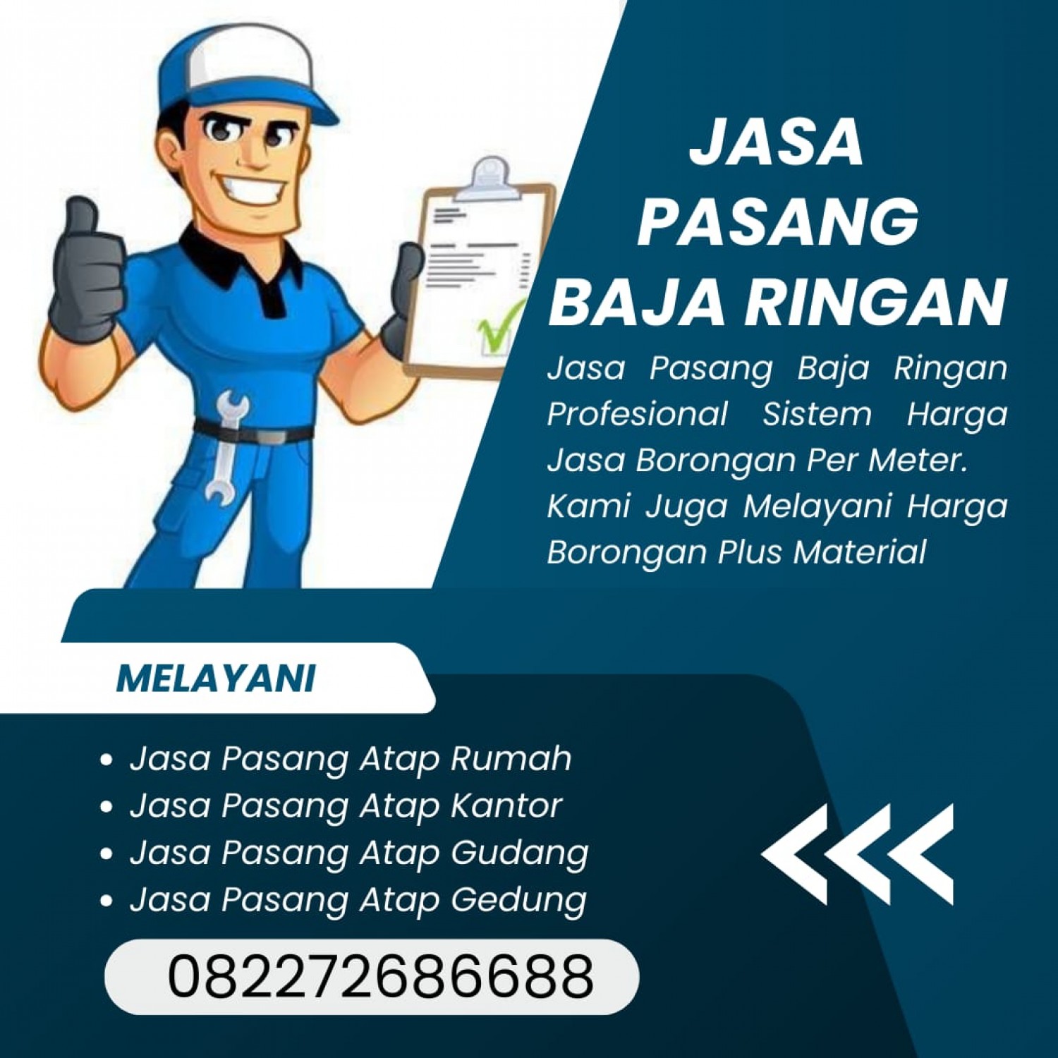 Jasa Pasang Atap Baja Ringan Medan Tembung