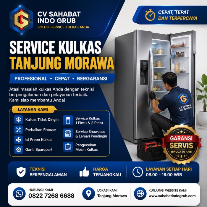 Tukang Service Kulkas Tanjung Morawa