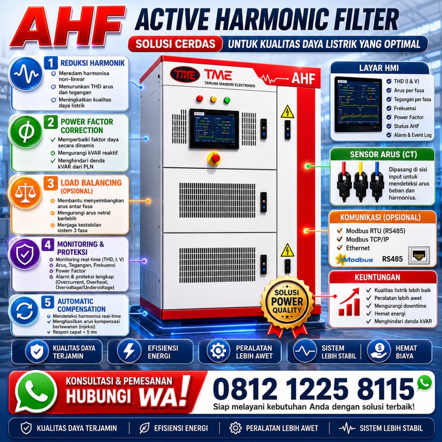 Panel Active Harmonic Filter Banjarmasin