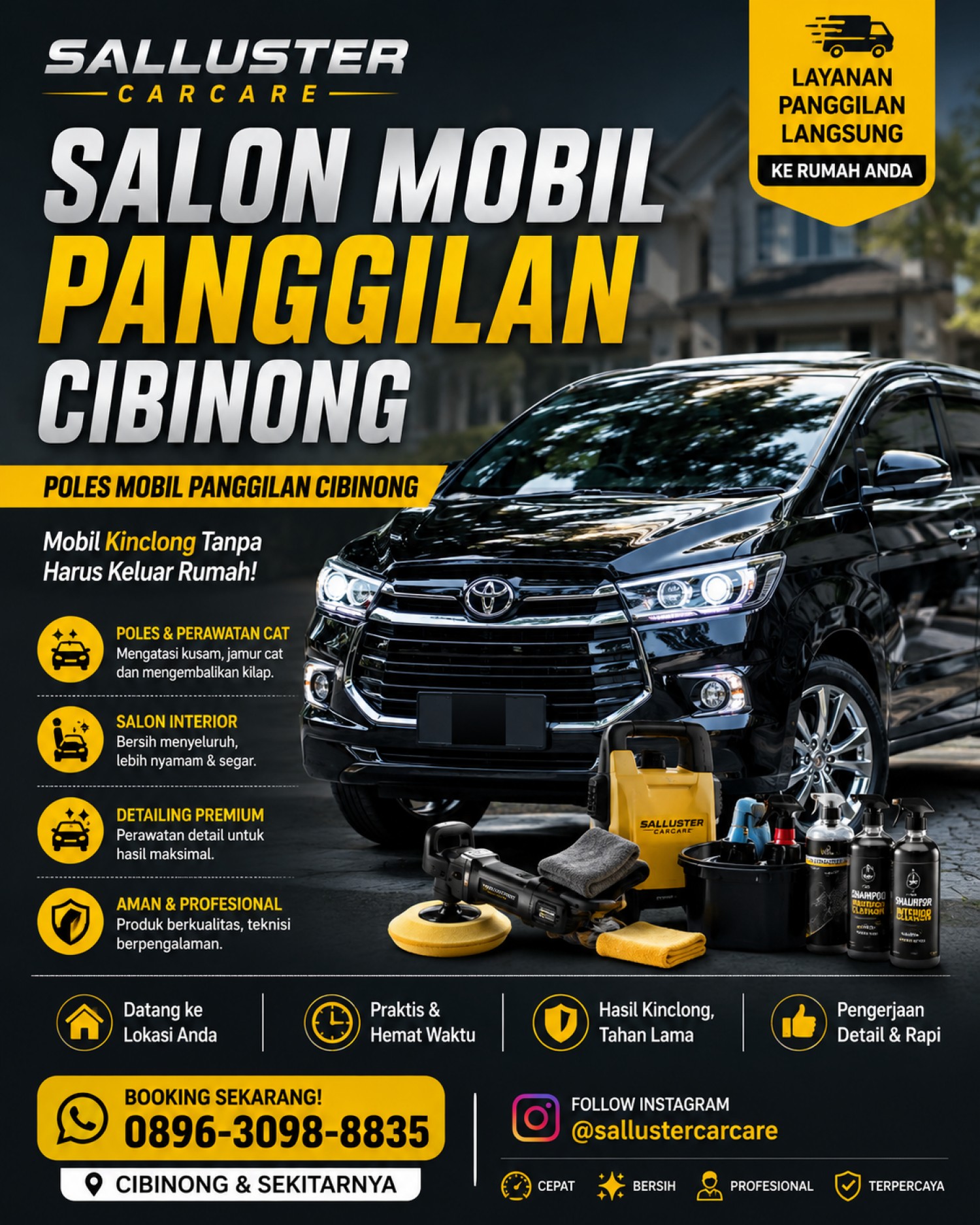 Salon Mobil Panggilan Cibinong | Poles Mobil Panggilan Cibinong