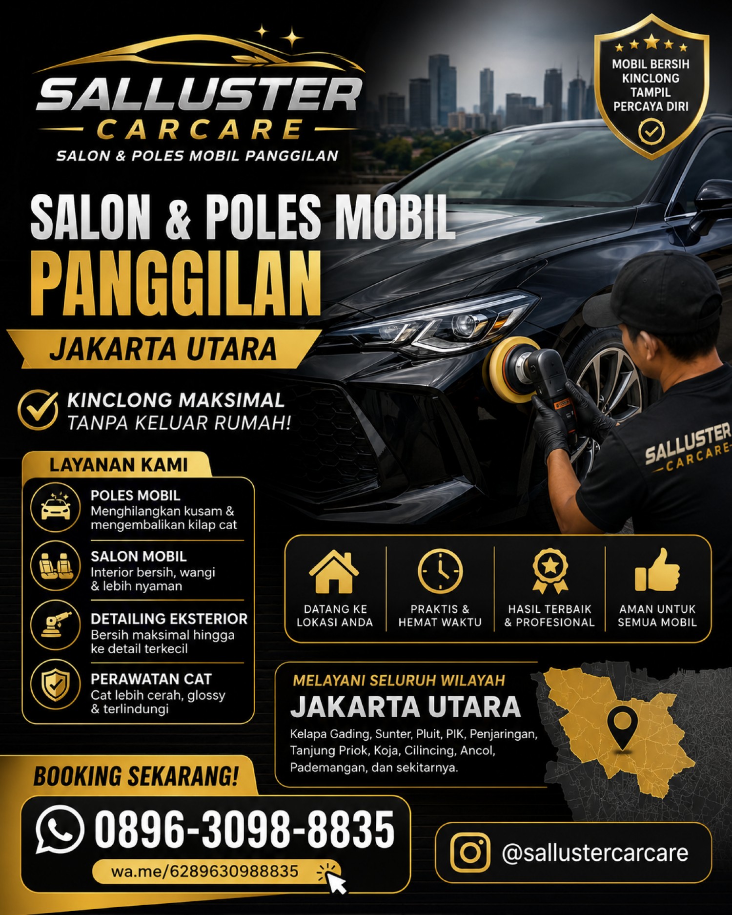 Salon Mobil Panggilan Jakarta Utara | Poles Mobil Panggilan Jakarta Utara
