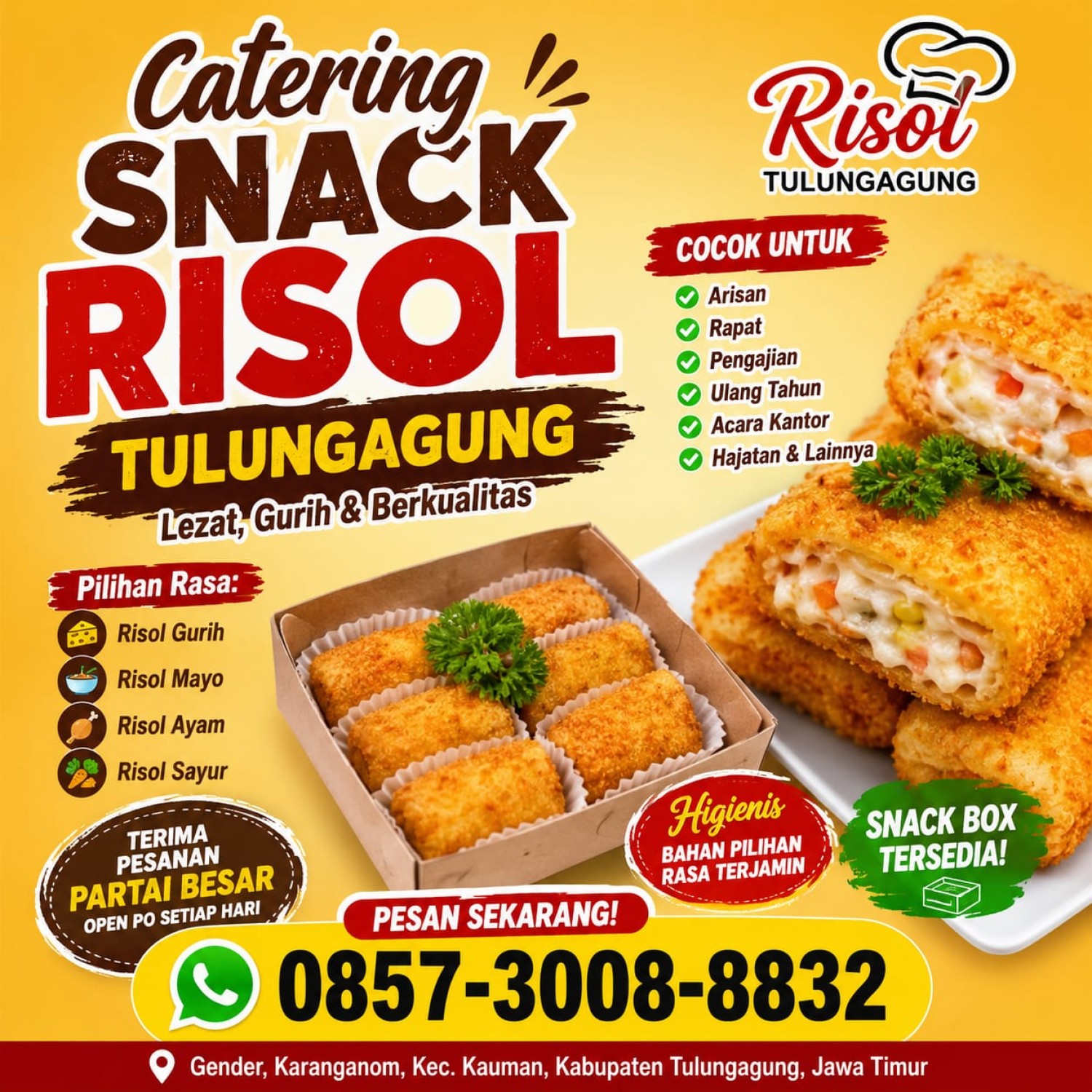 Jual Risol Karangrejo Tulungagung 0857-3008-8832