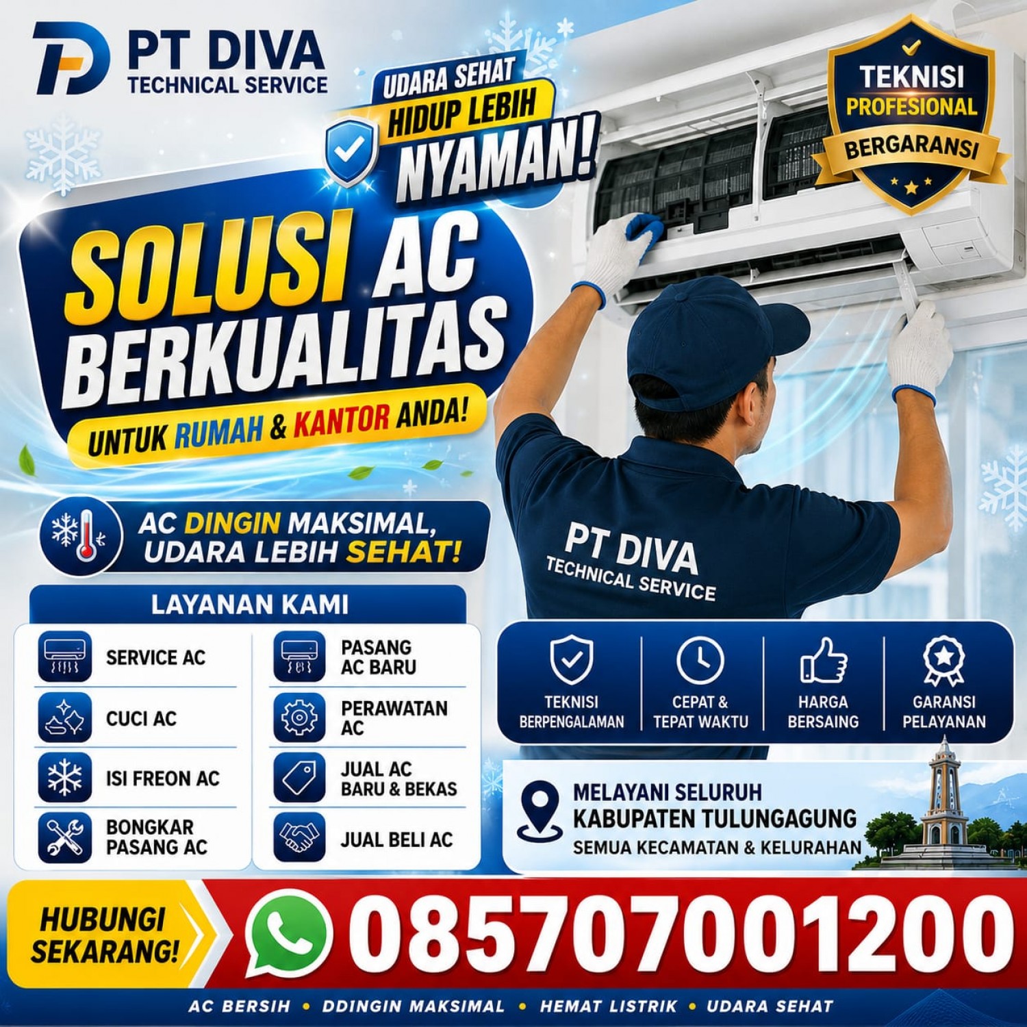 Cuci AC Boyolangu, Pasang AC Boyolangu