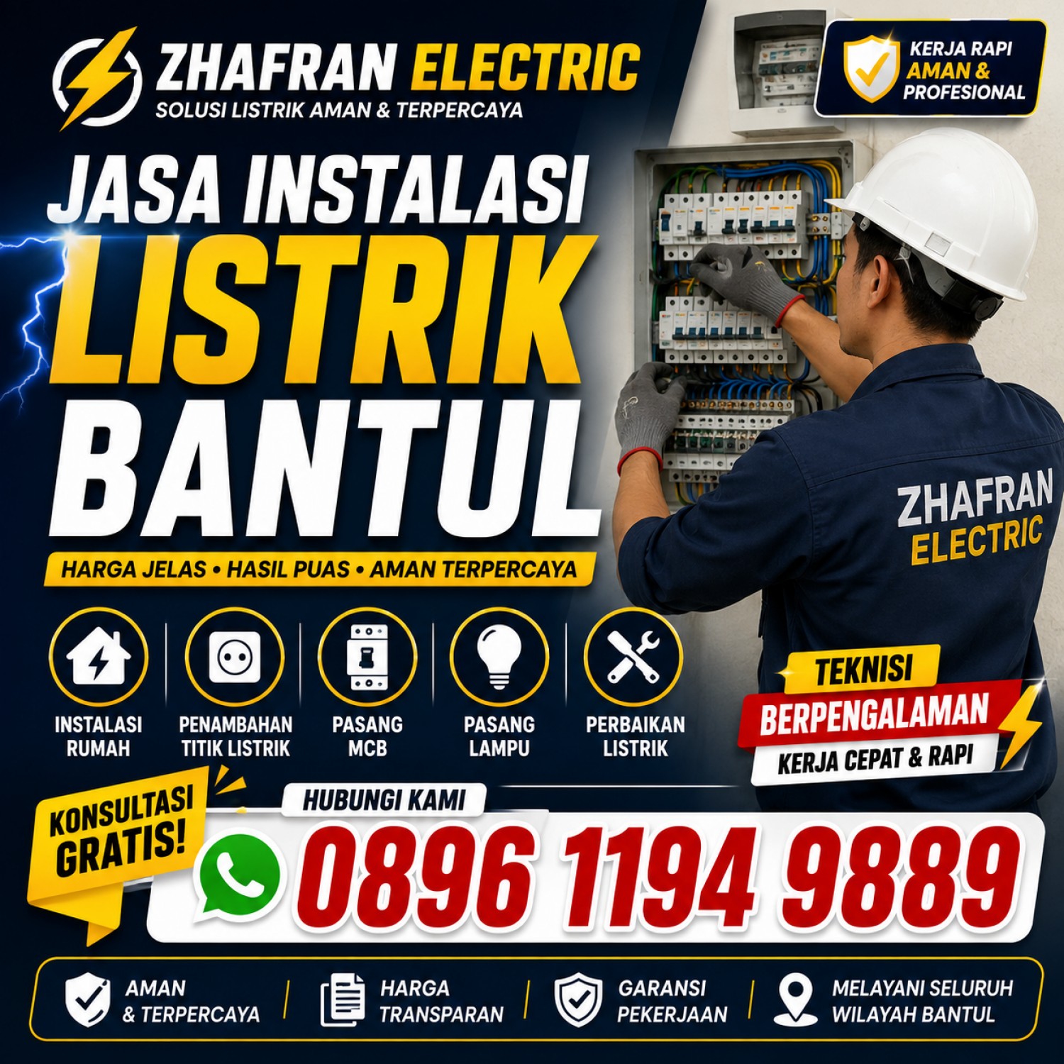 Harga Jasa Instalasi Listrik Bantul