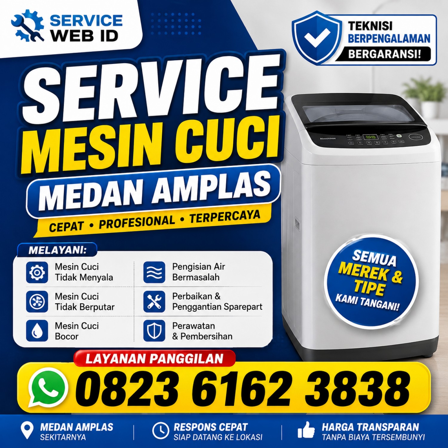 Service Mesin Cuci Bangun Mulia Medan Amplas