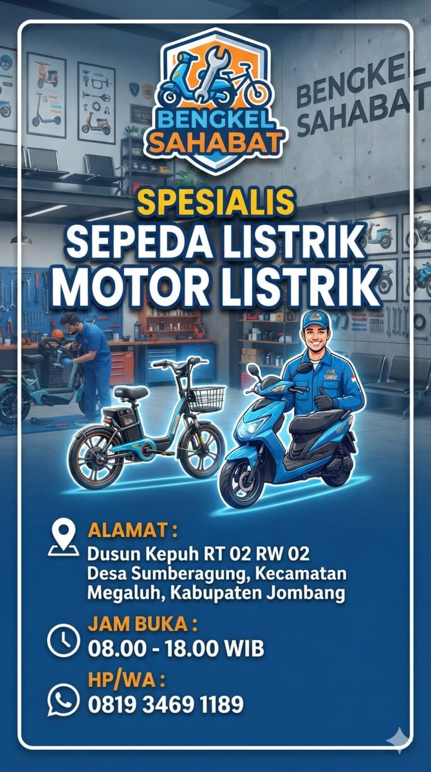 Bengkel Service Sepeda Listrik Jombang