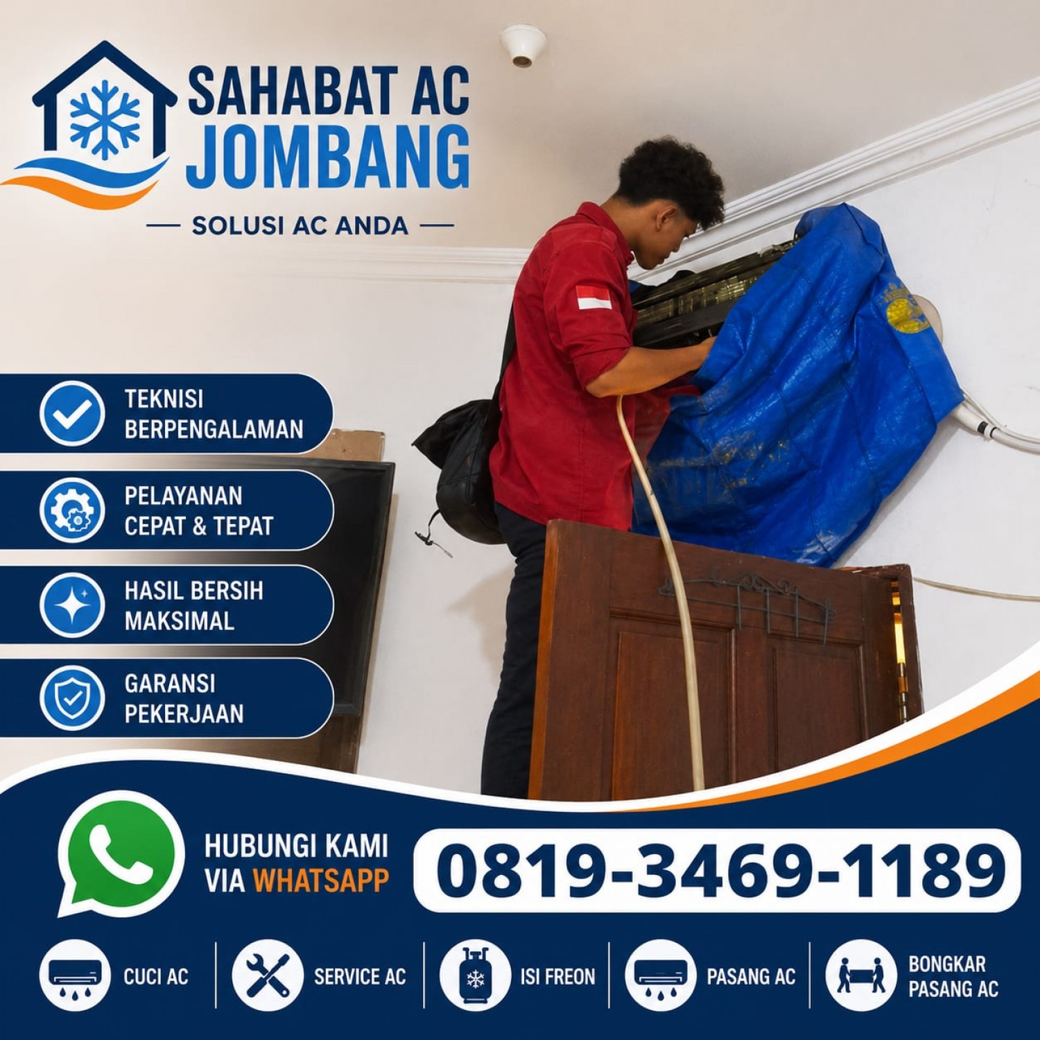 Cuci AC Kesamben Jombang