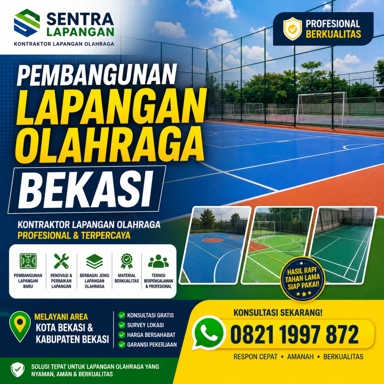 Pembangunan Lapangan Olahraga Bekasi