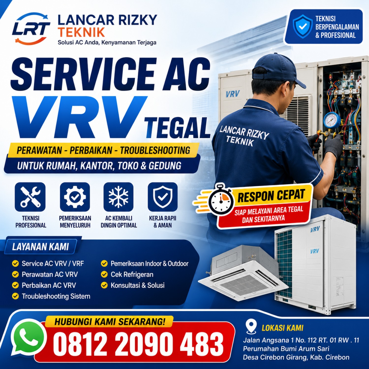 Service AC VRV Tegal