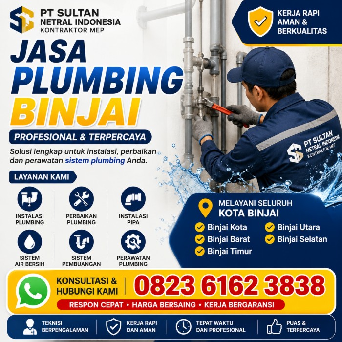 Jasa Plumbing Binjai