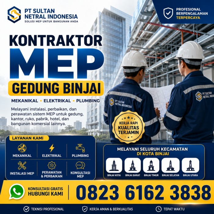 Kontraktor MEP Gedung Binjai