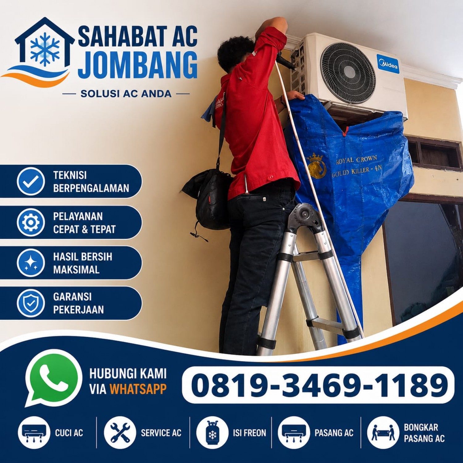 Bongkar Pasang AC Wonosalam Jombang