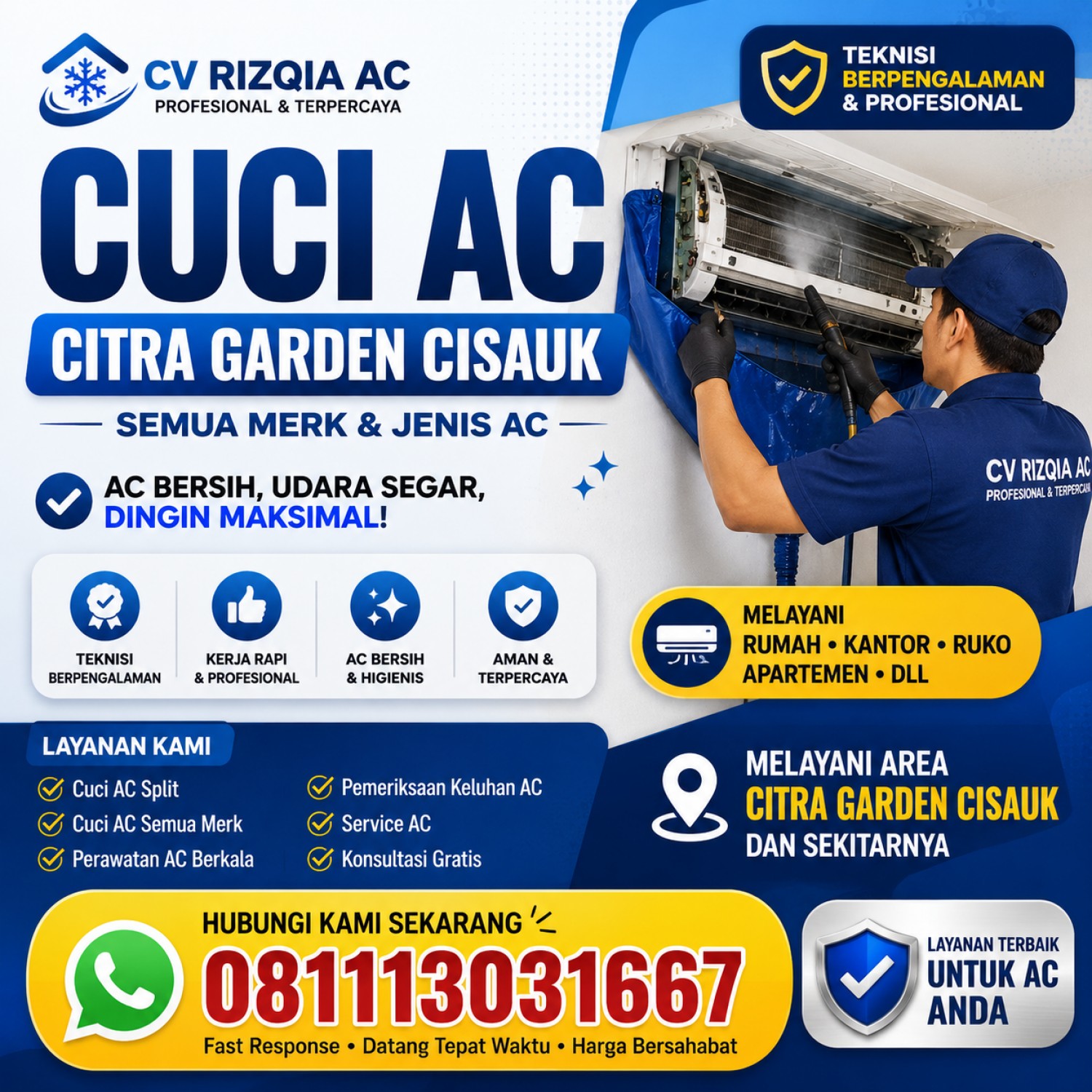 Cuci AC Citra Garden Cisauk