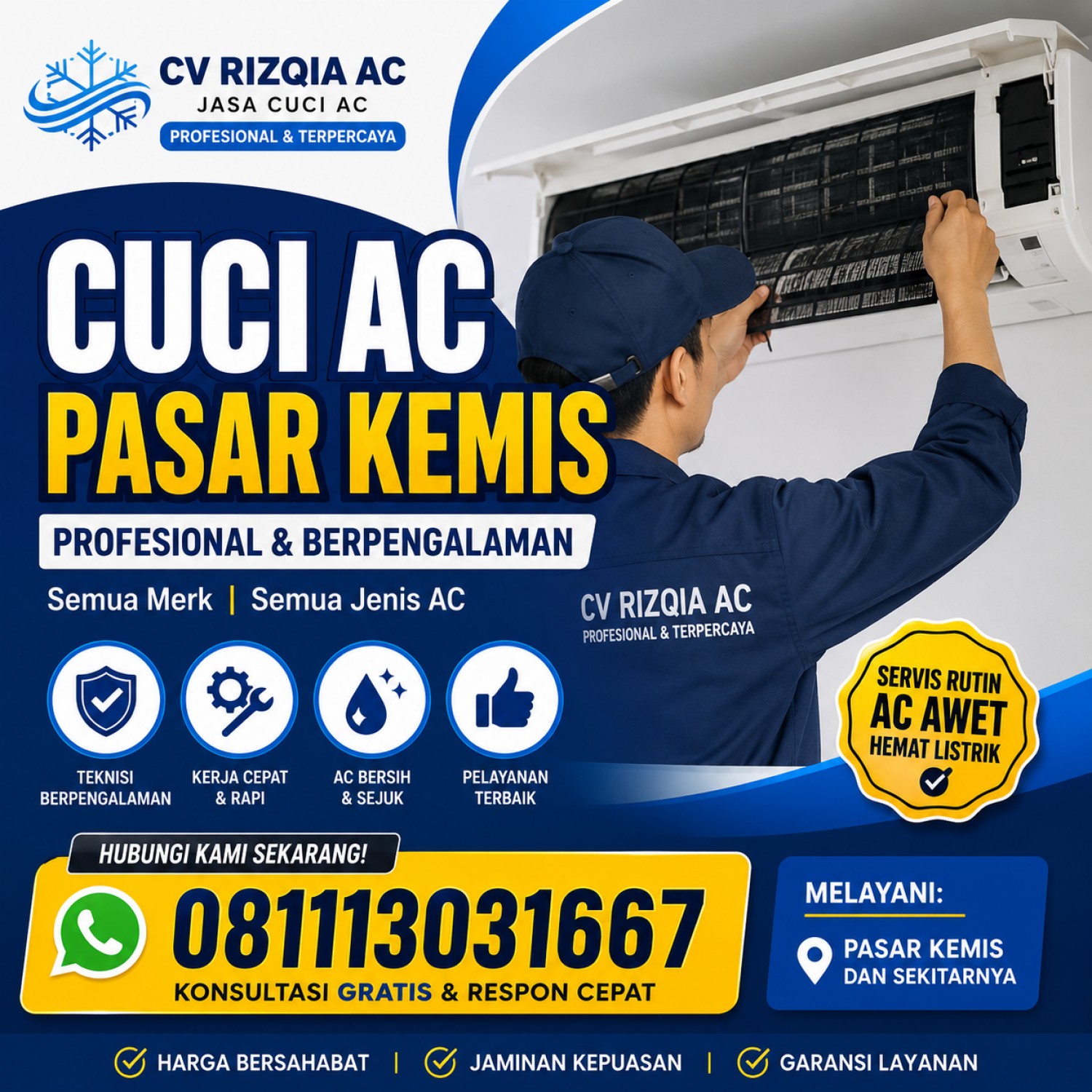 Cuci AC Pasar Kemis
