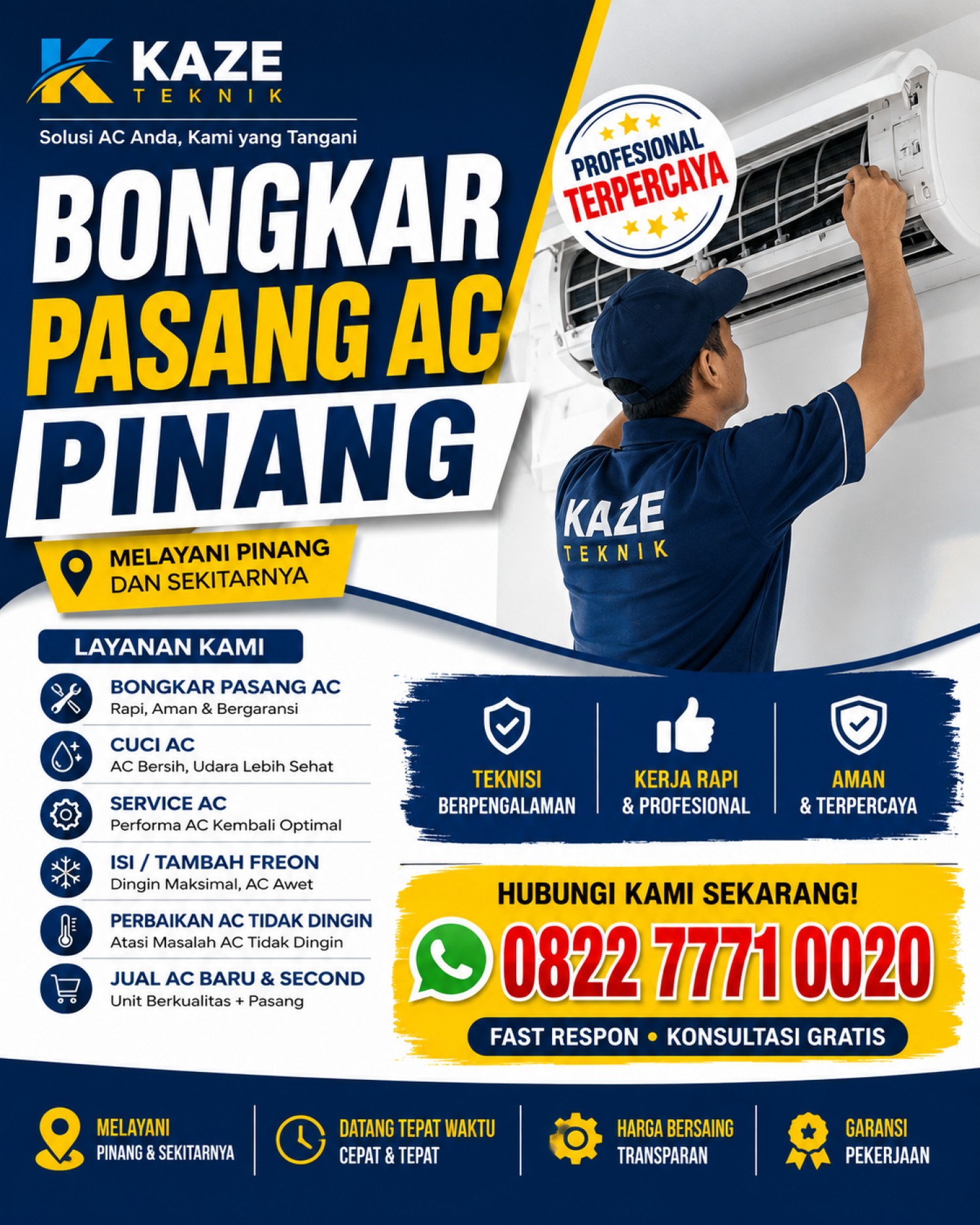 Bongkar Pasang AC Pinang