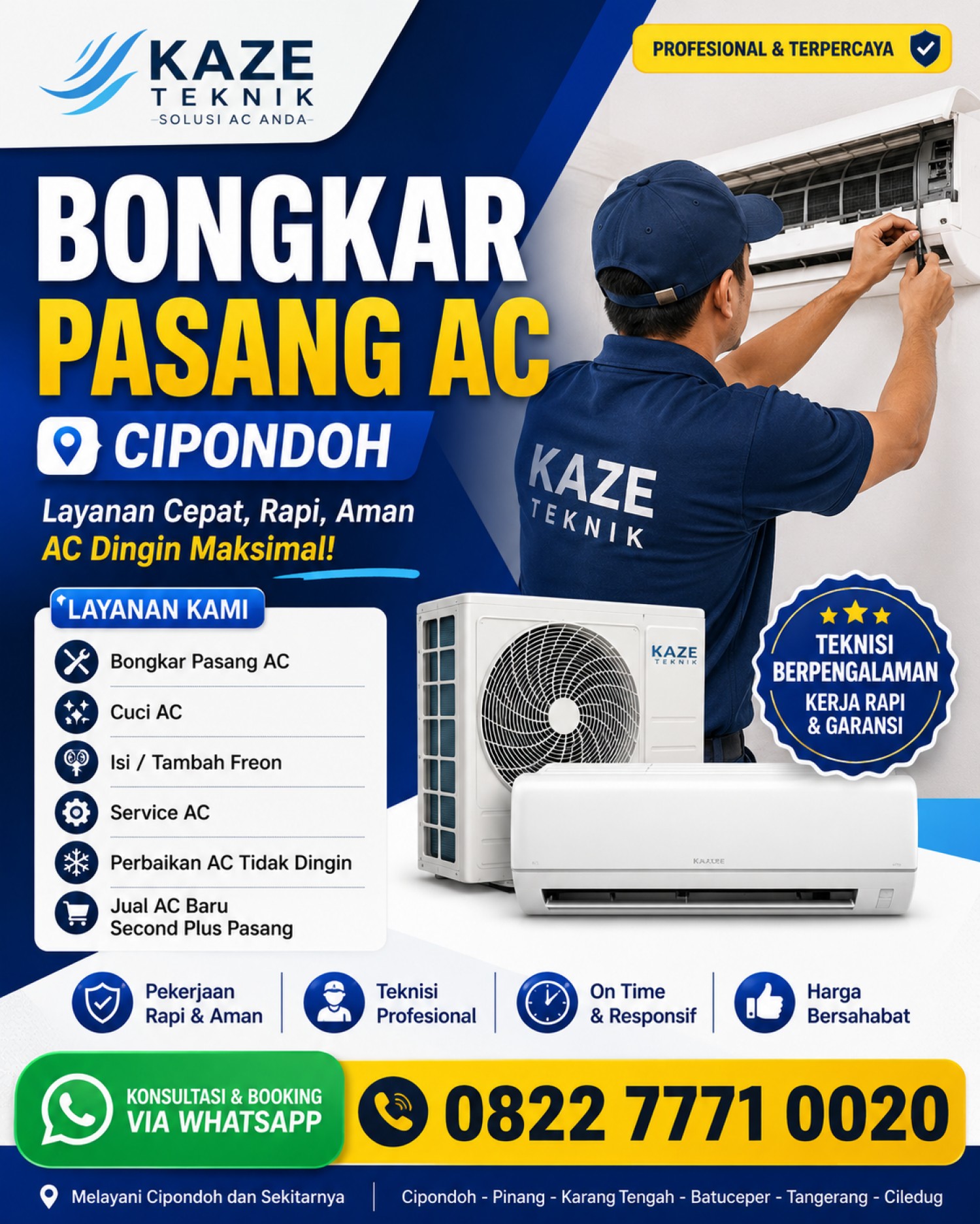 Bongkar Pasang AC Cipondoh