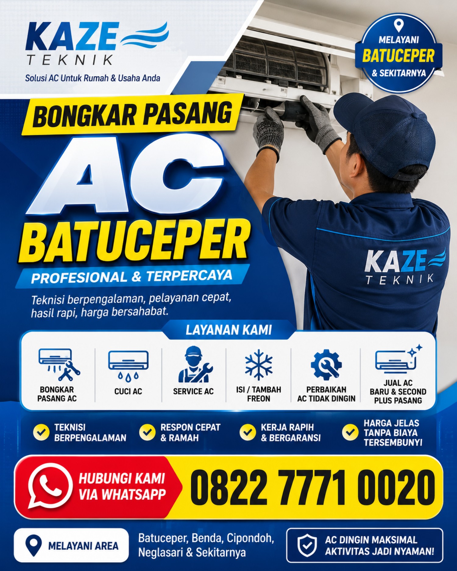 Bongkar Pasang AC Batuceper