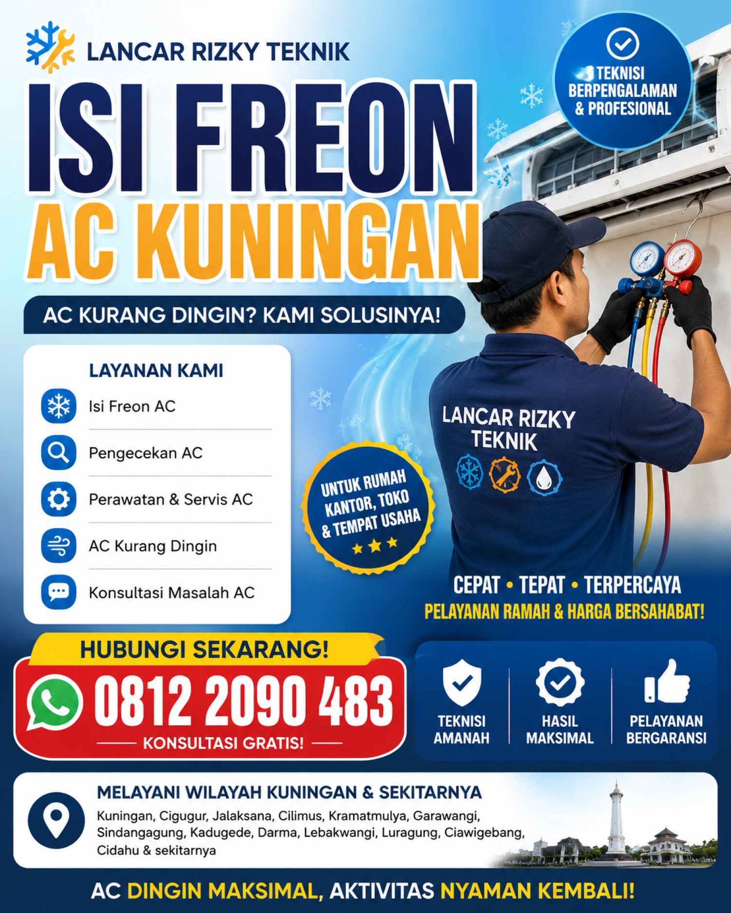 Isi Freon AC Kuningan