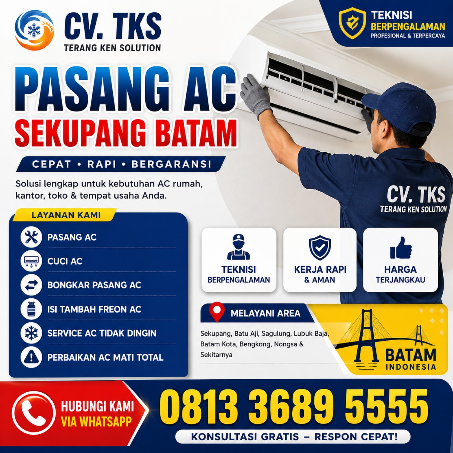 Pasang AC Sekupang Batam