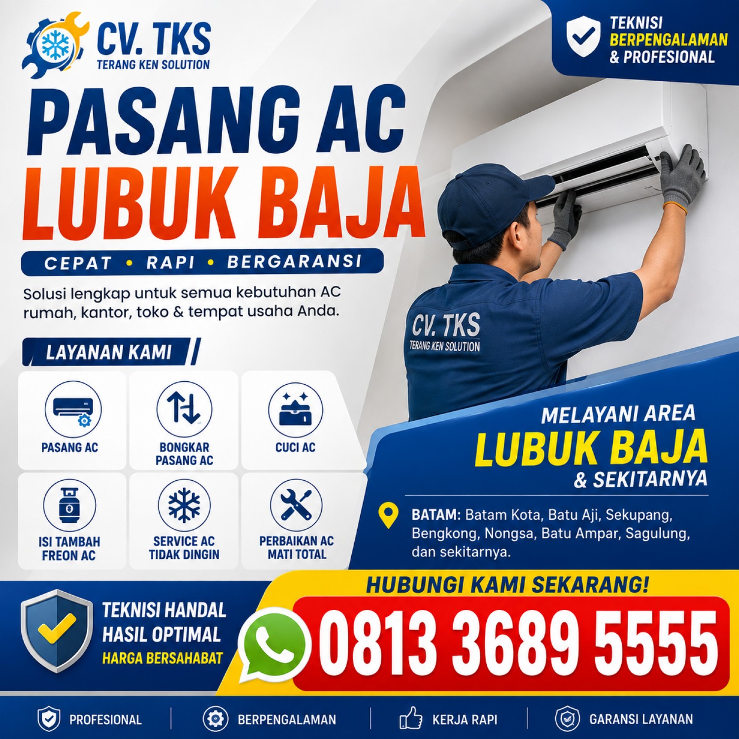Pasang AC Lubuk Baja