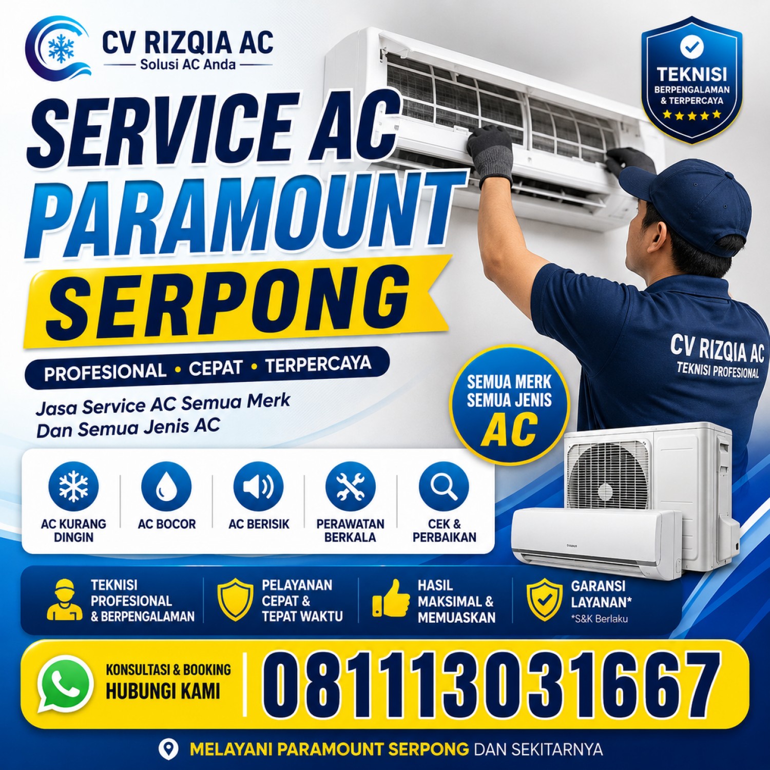 Service AC Paramount Serpong