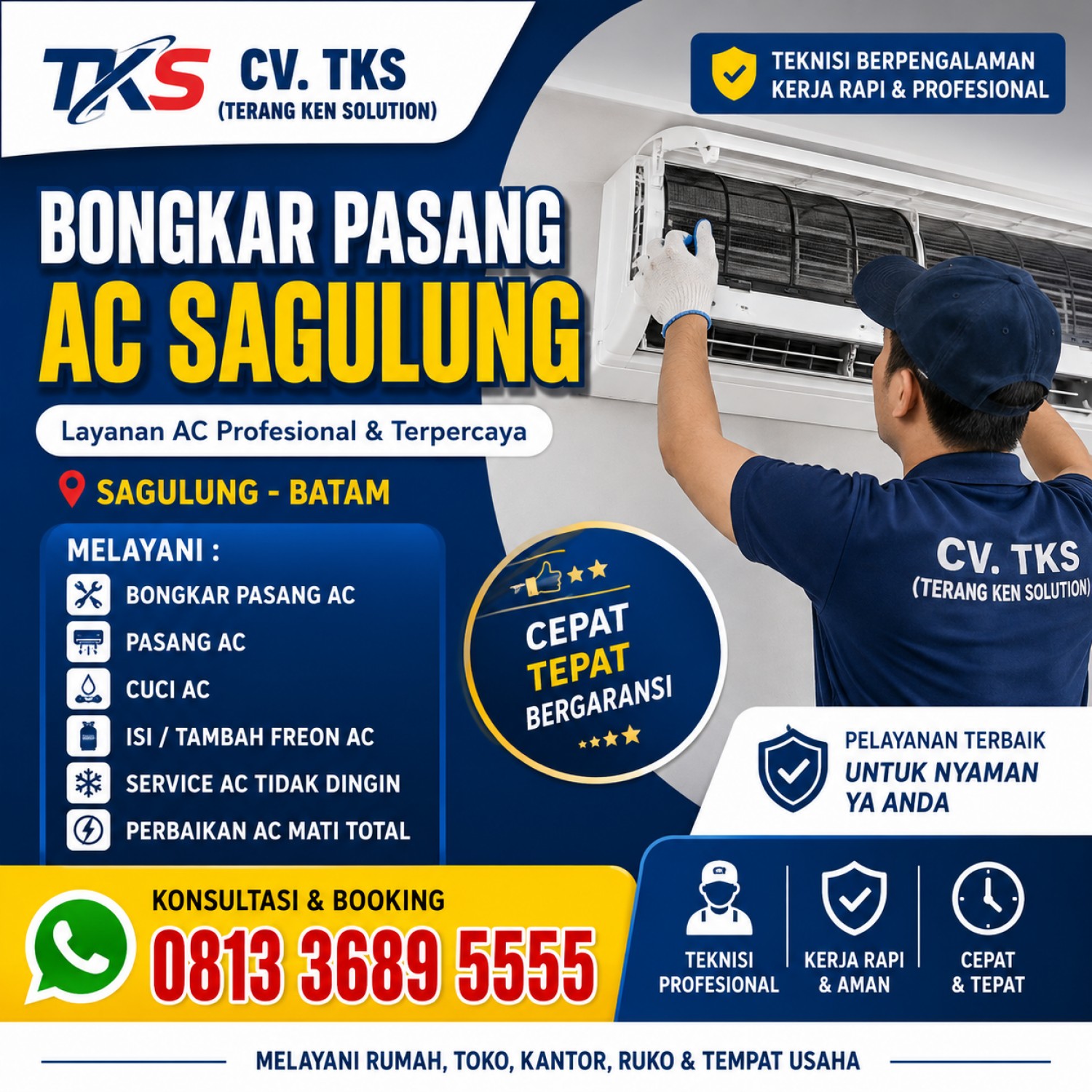 Bongkar Pasang AC Sagulung