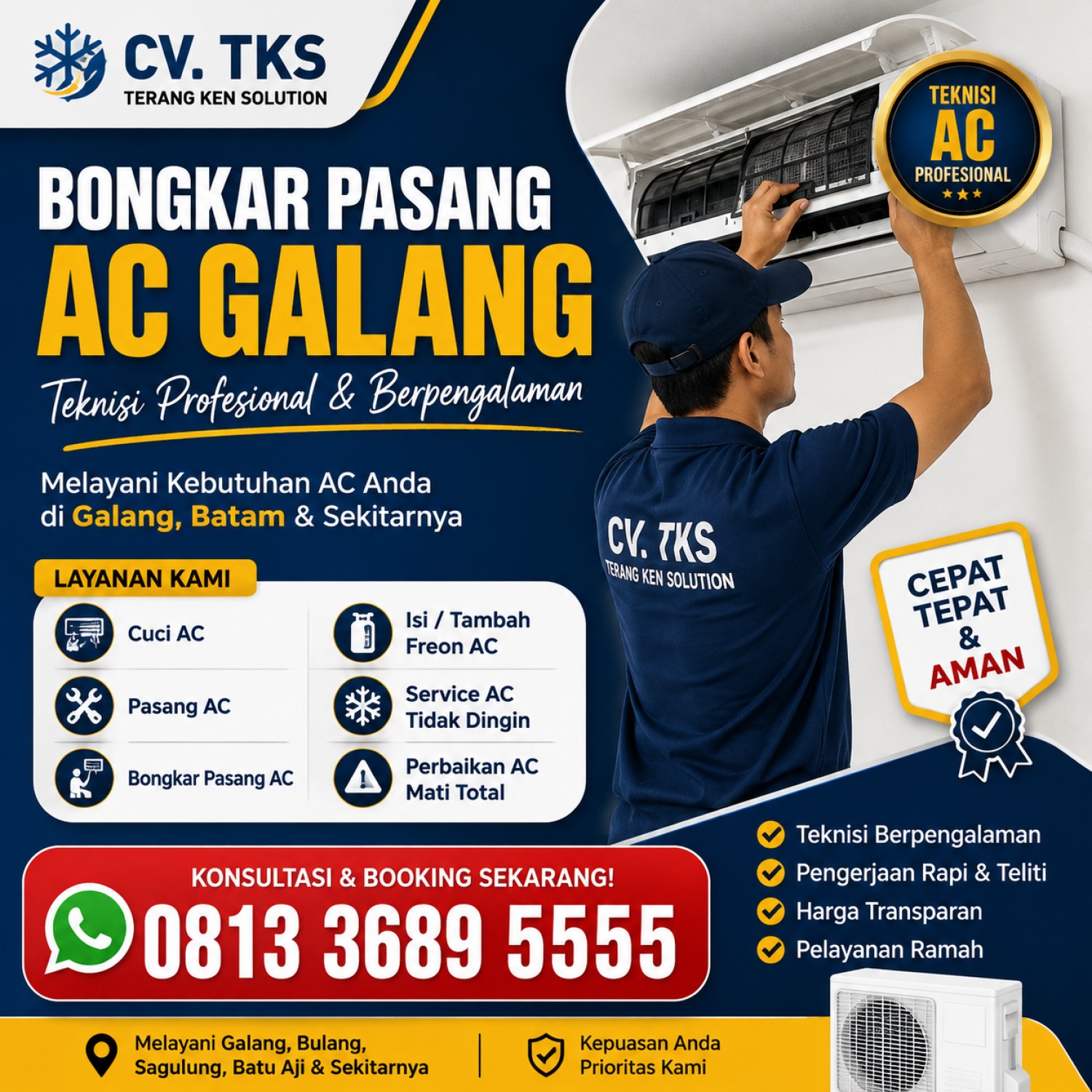 Bongkar Pasang AC Galang