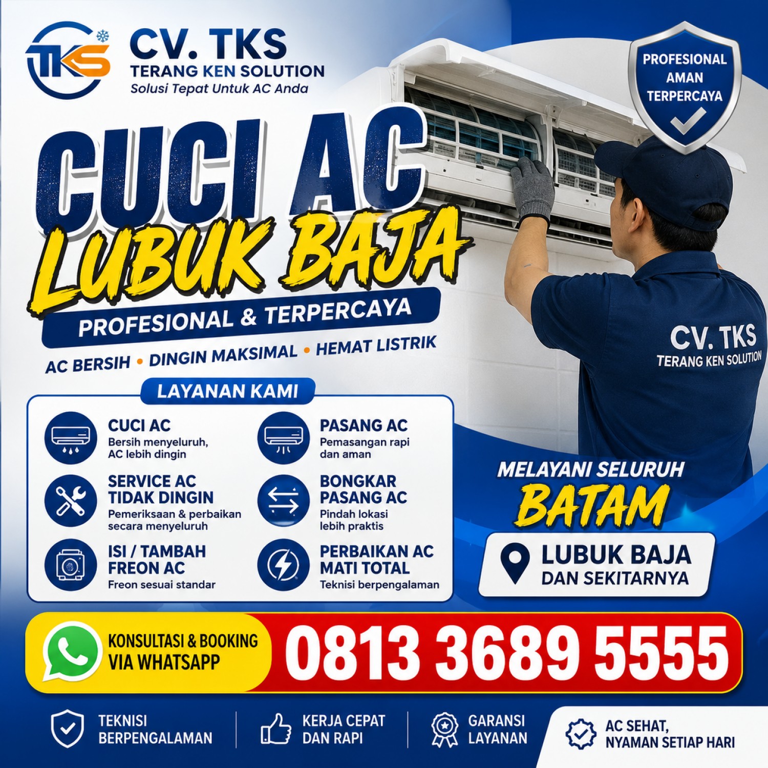 Cuci AC Lubuk Baja