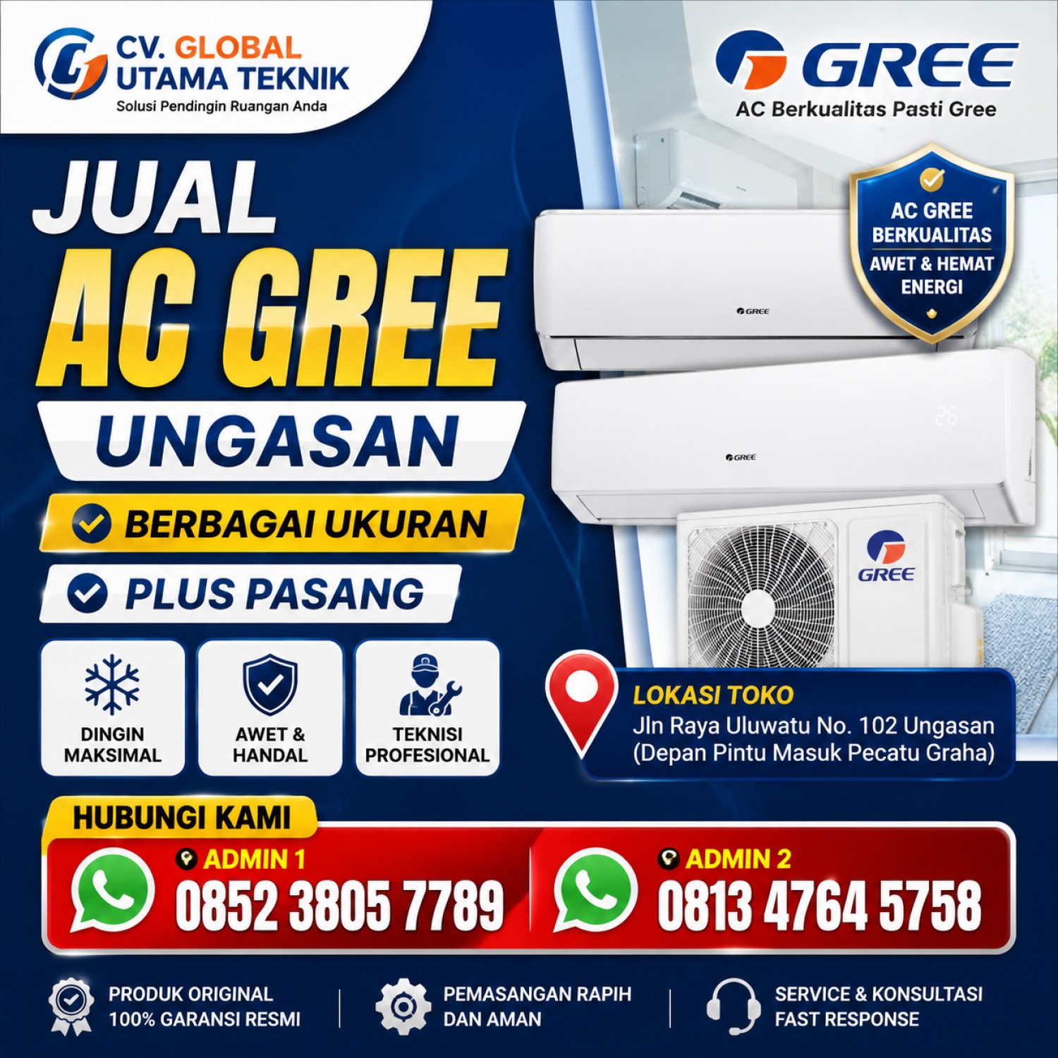 Jual AC Gree Ungasan
