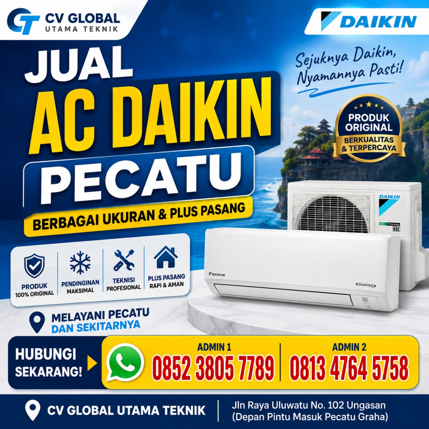 Jual AC Daikin Pecatu