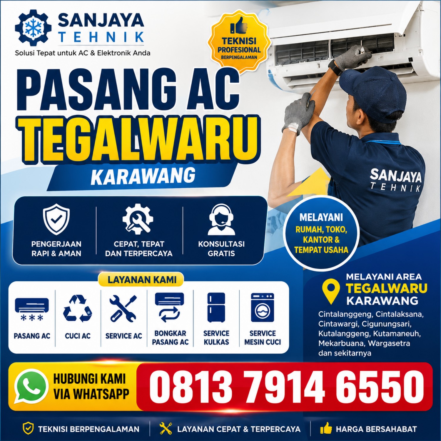 Pasang AC Tegalwaru