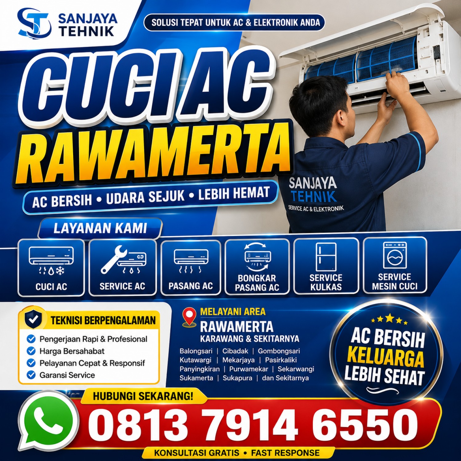 Cuci AC Rawamerta