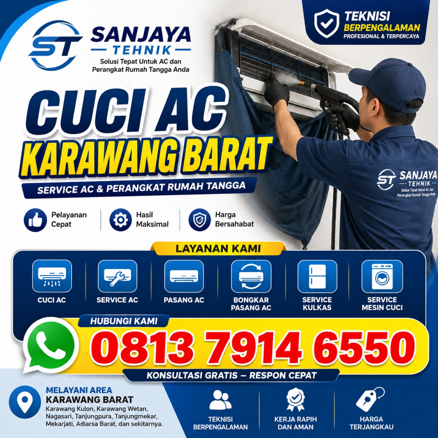 Cuci AC Karawang Barat