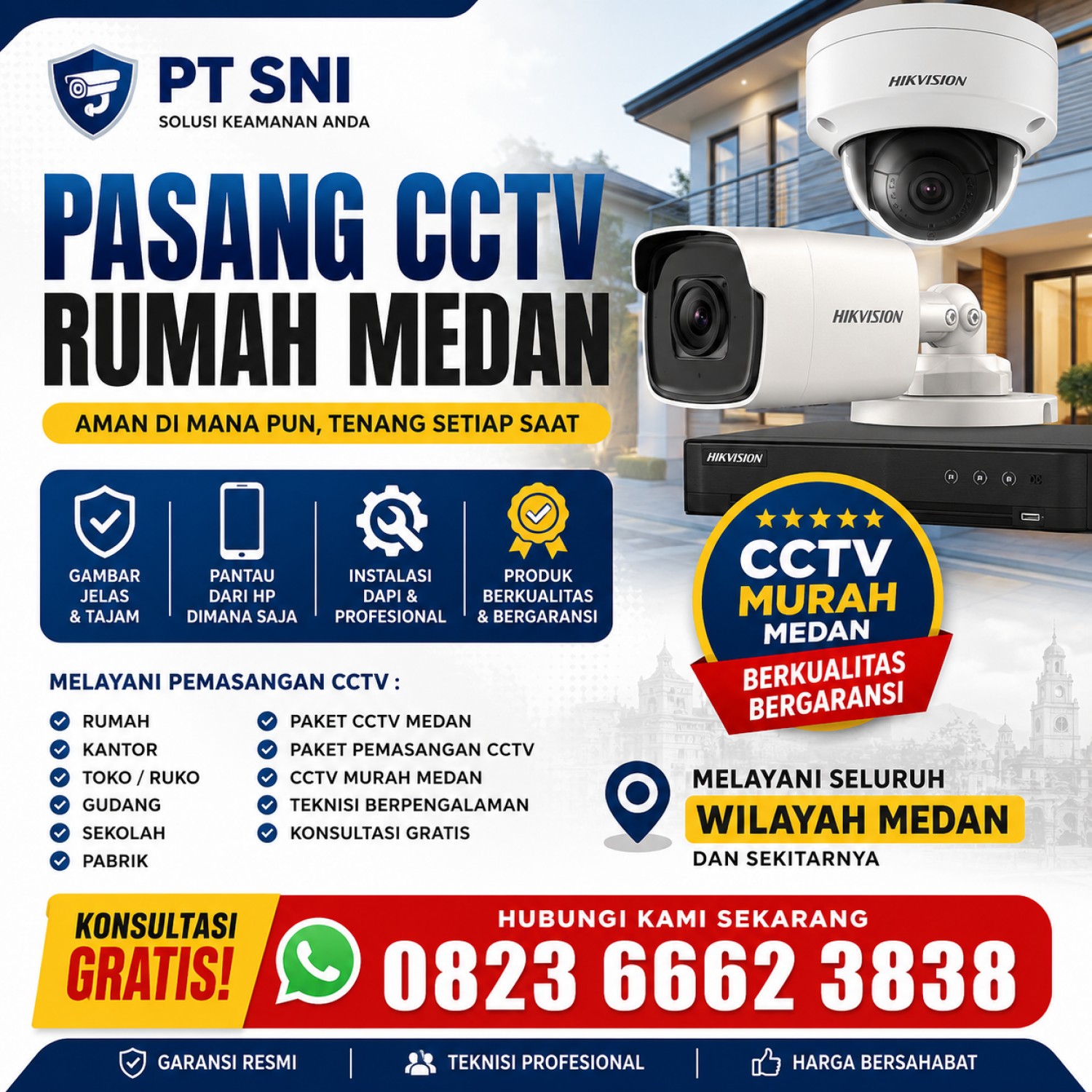 Pasang CCTV Rumah Medan