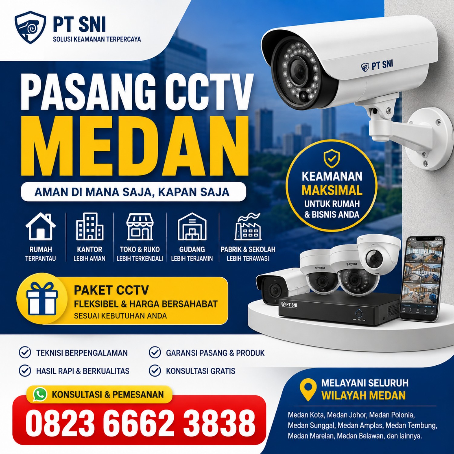 Harga Pasang CCTV Medan