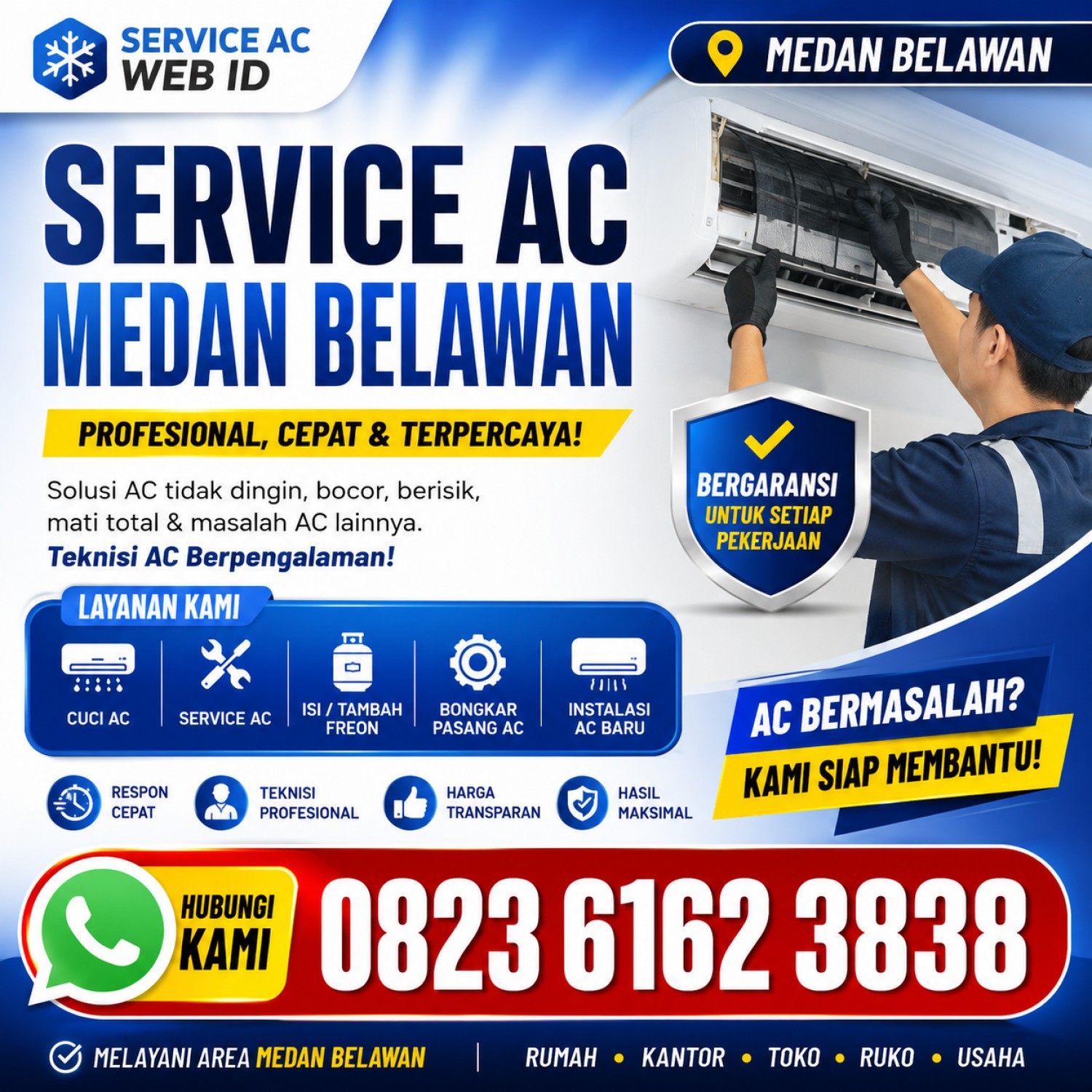 Service AC Belawan Bahari Medan Belawan