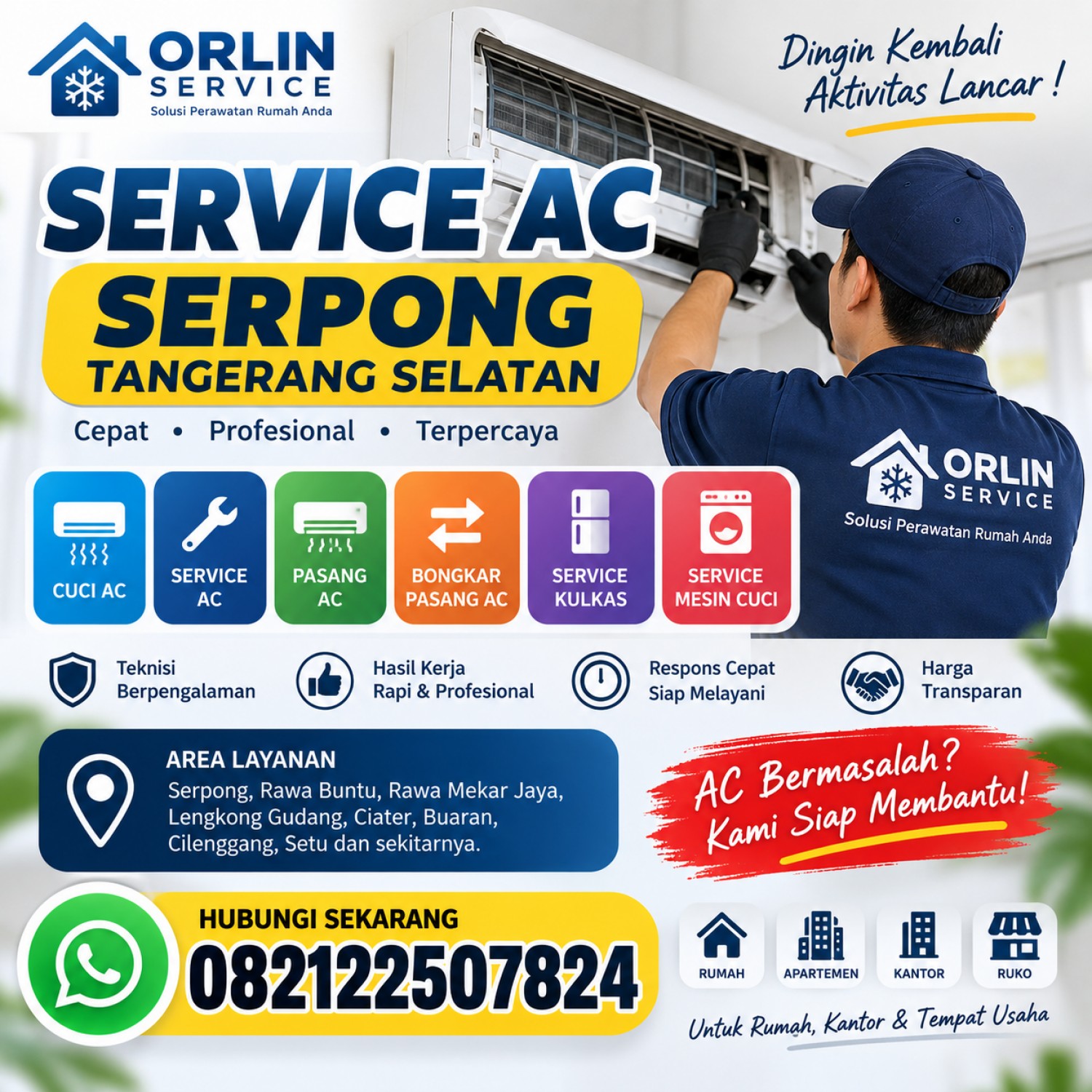 Service AC Serpong Tangerang Selatan