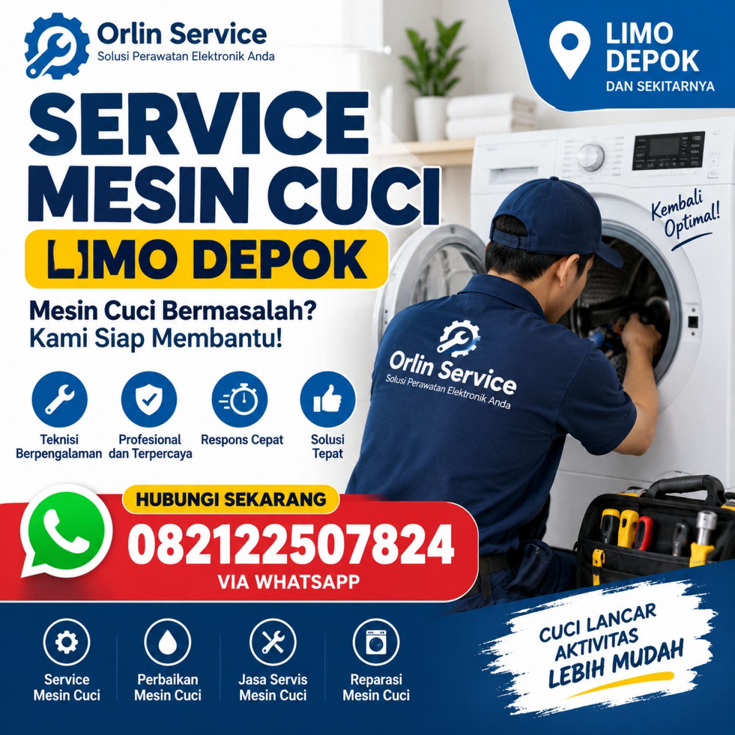 Service Mesin Cuci Limo Depok
