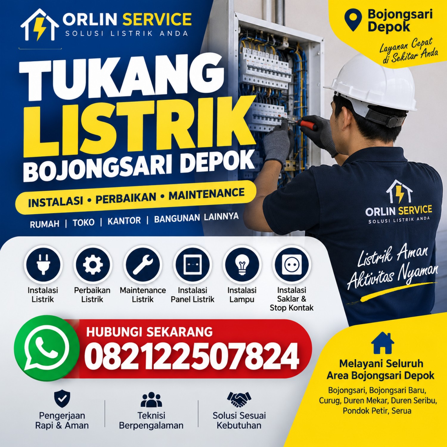 Tukang Listrik Bojongsari Depok