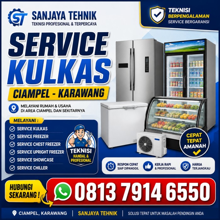 Service Kulkas Ciampel