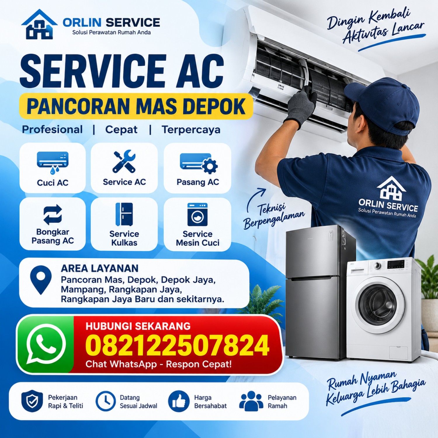 Service AC Pancoran Mas Depok