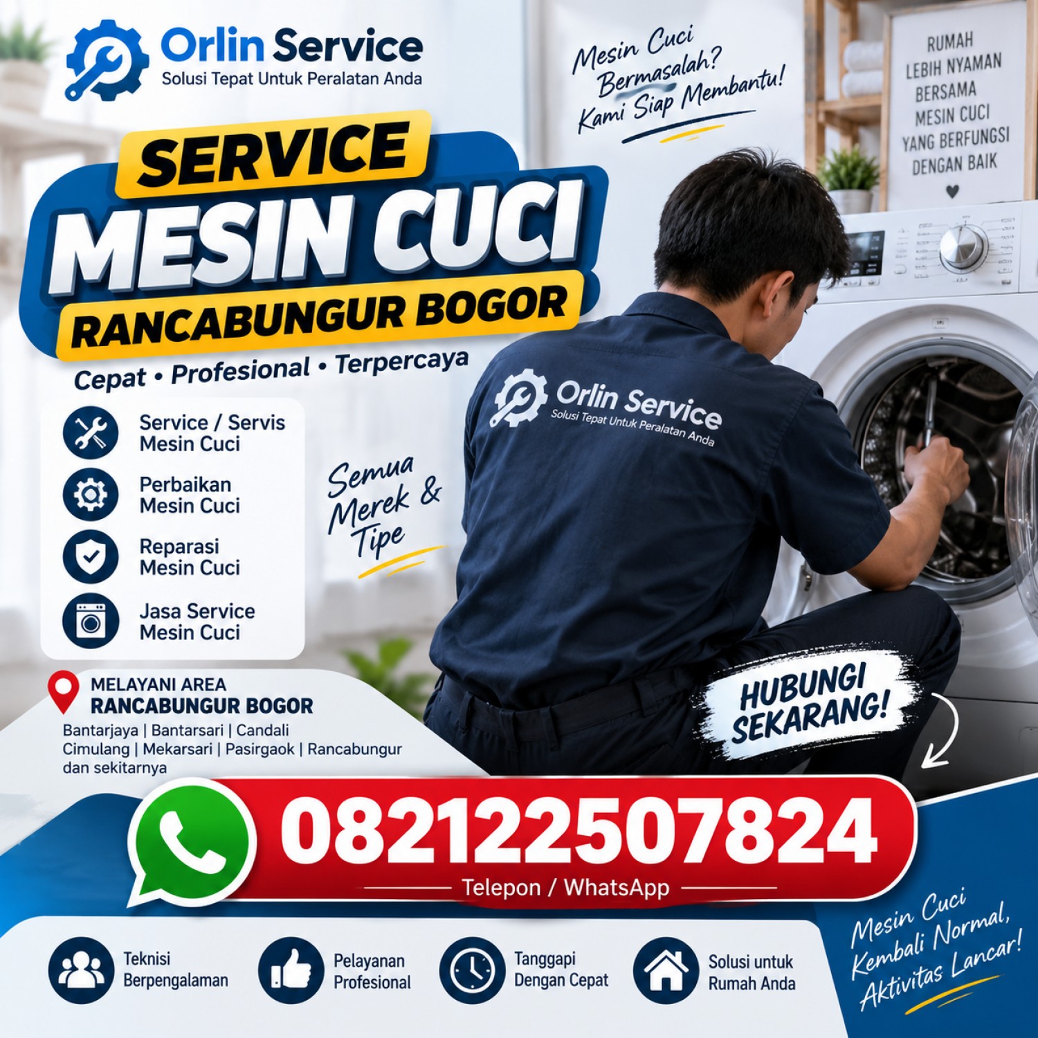 Service Mesin Cuci Rancabungur Bogor