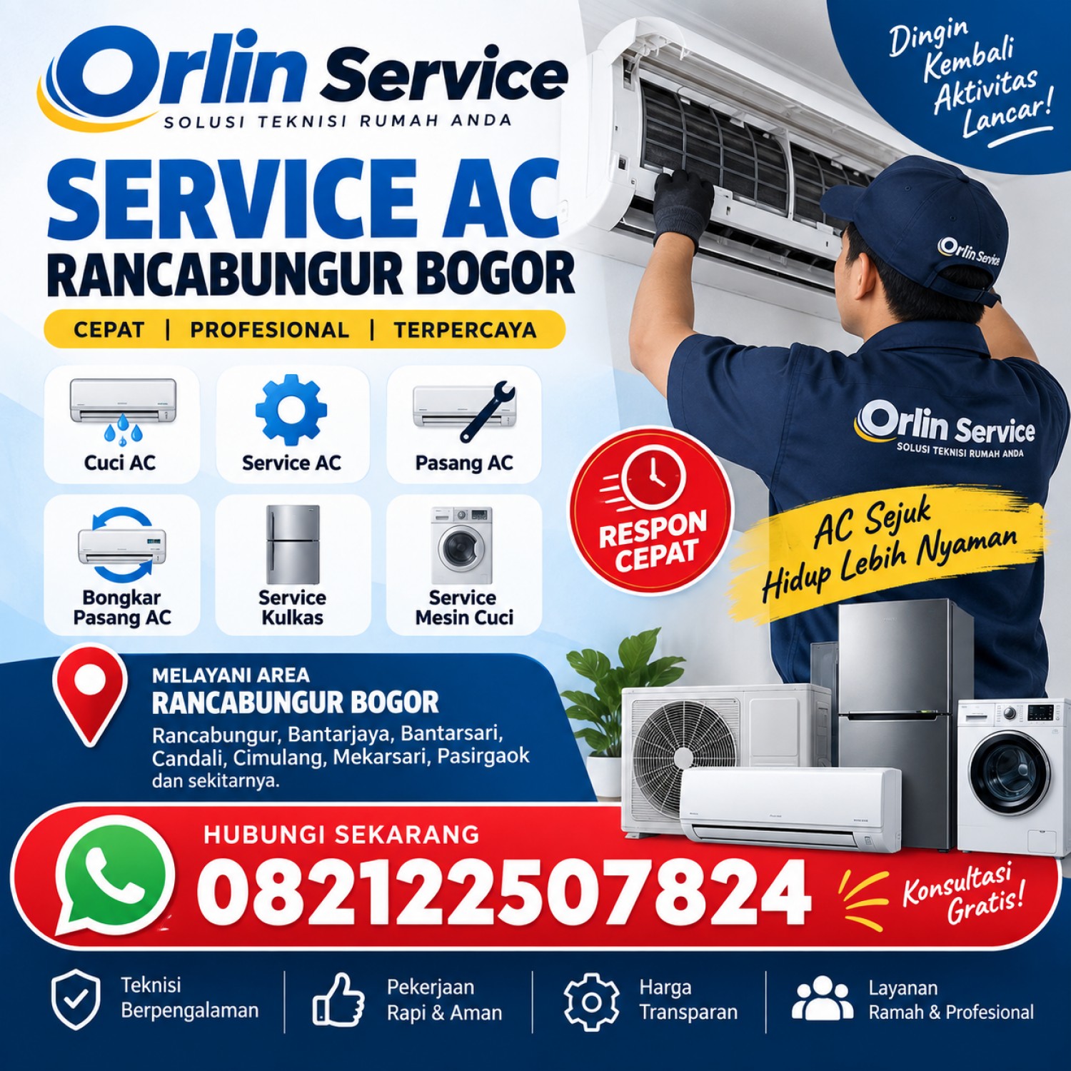 Service AC Rancabungur Bogor