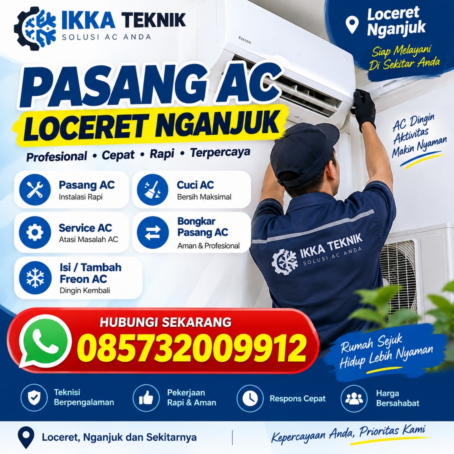 Pasang AC Loceret Nganjuk