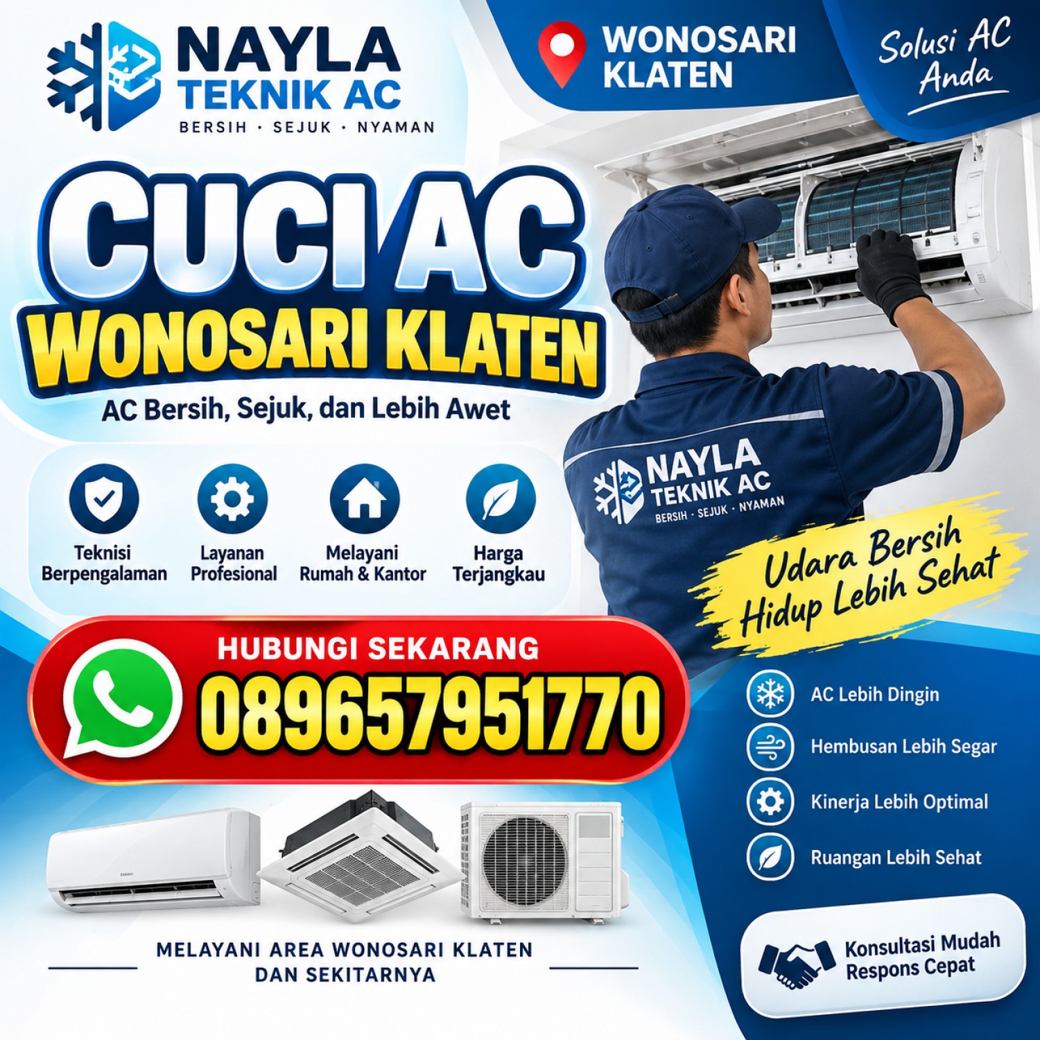 Cuci AC Wonosari Klaten