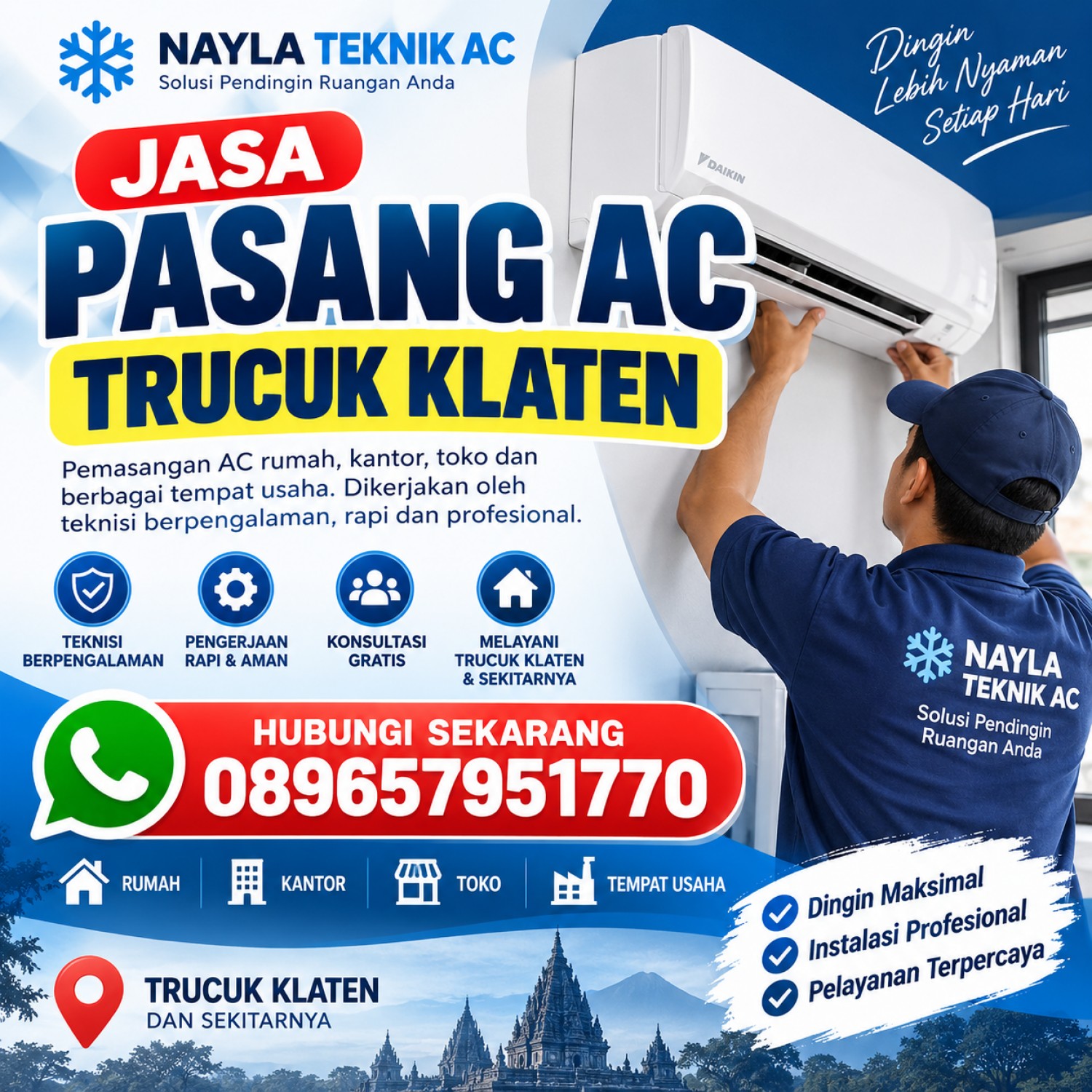Jasa Pasang AC Trucuk Klaten
